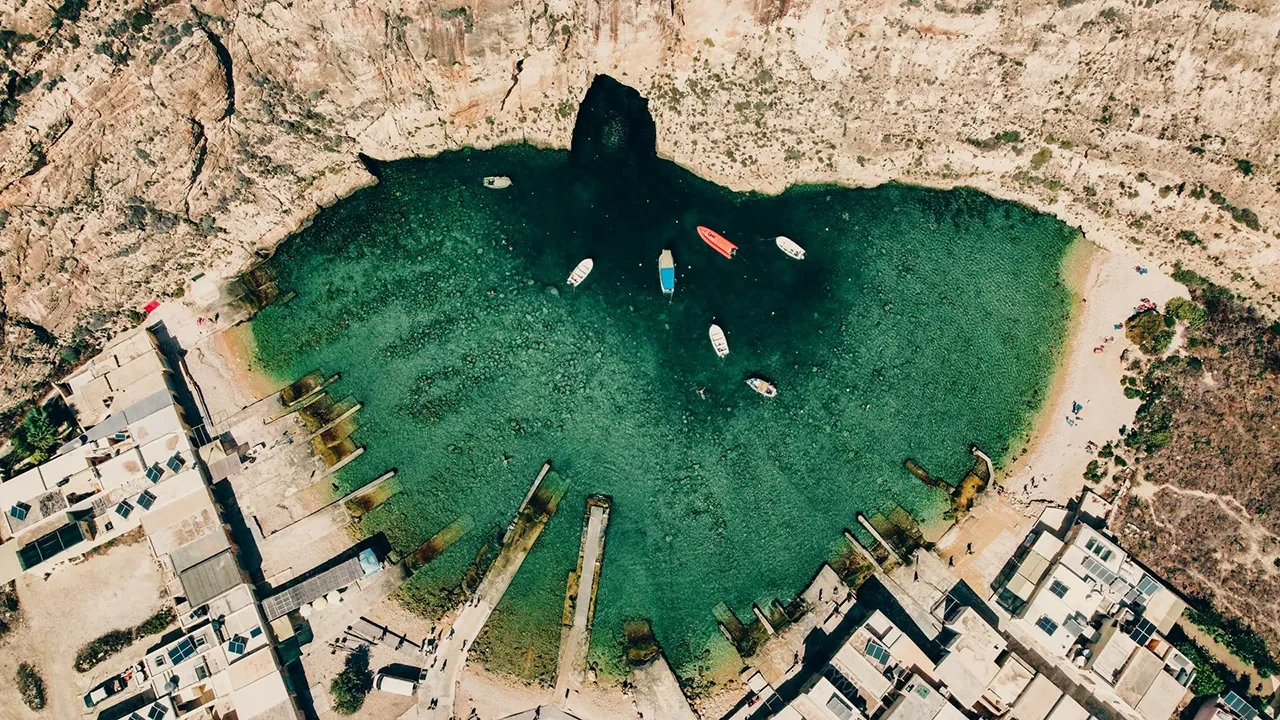 The Inland Sea at Dwejra in Gozo
