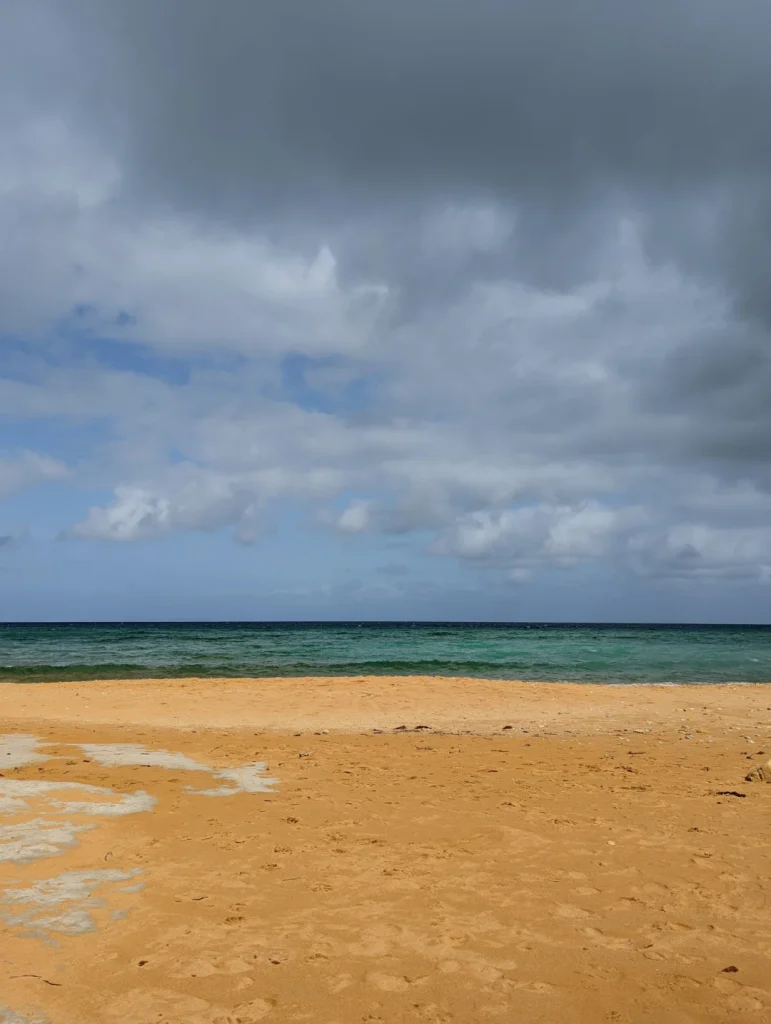 Ramla Bay and the surrounding hills in Gozo