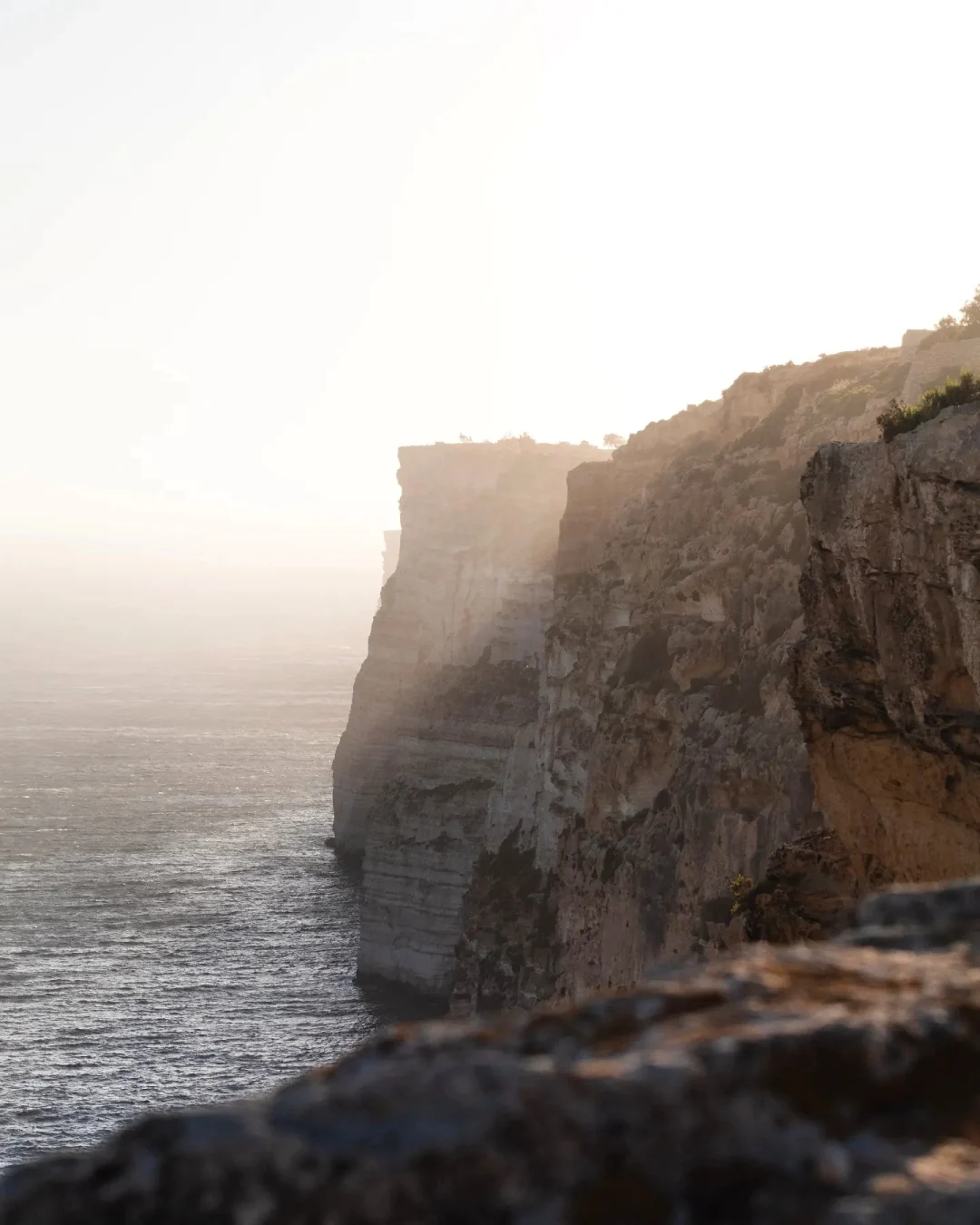 Rugged limestone landscape at Ta' Ċenċ in Gozo